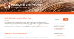 Desktop Screenshot of haarausfall-und-peruecken.de